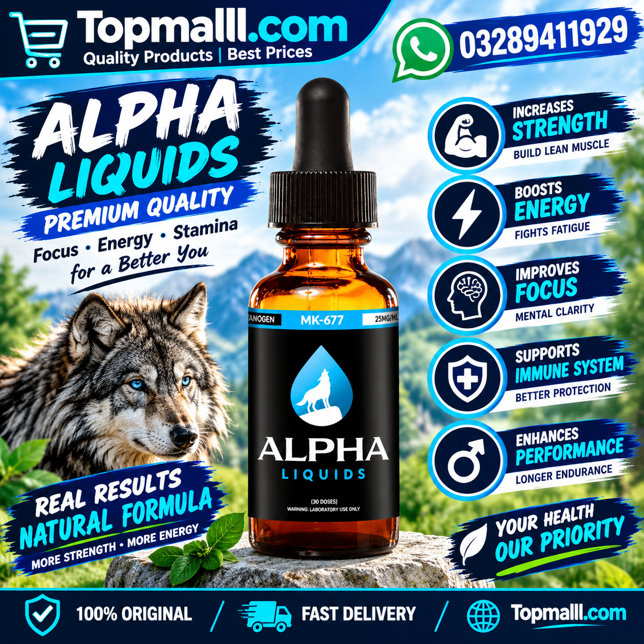 MK-677 (Ibutamoren) Alpha Liquids Price In Pakistan