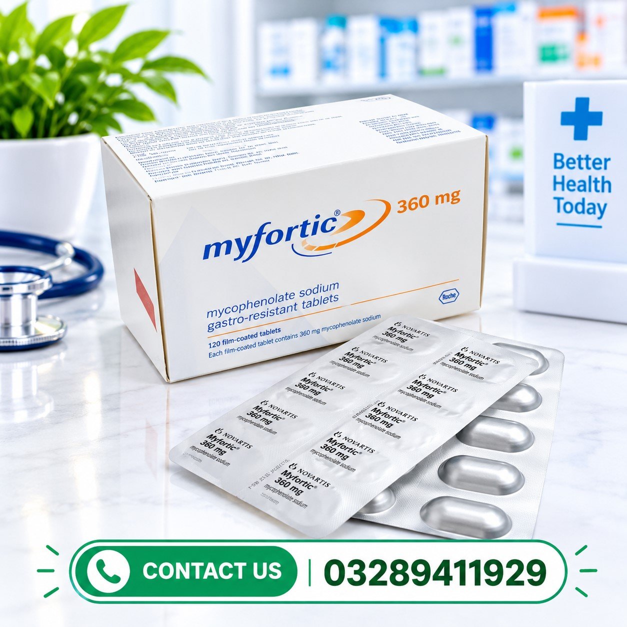 Myfortic Tablets 360mg Price in Pakistan 