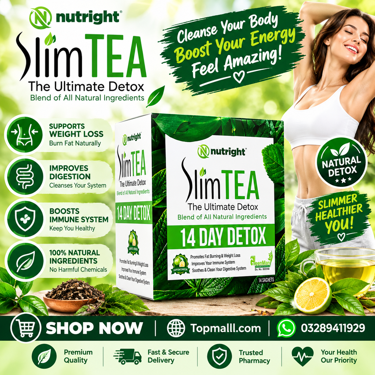 Herbal Slimming Tea for Weight Loss & Detox Support in Pakistan