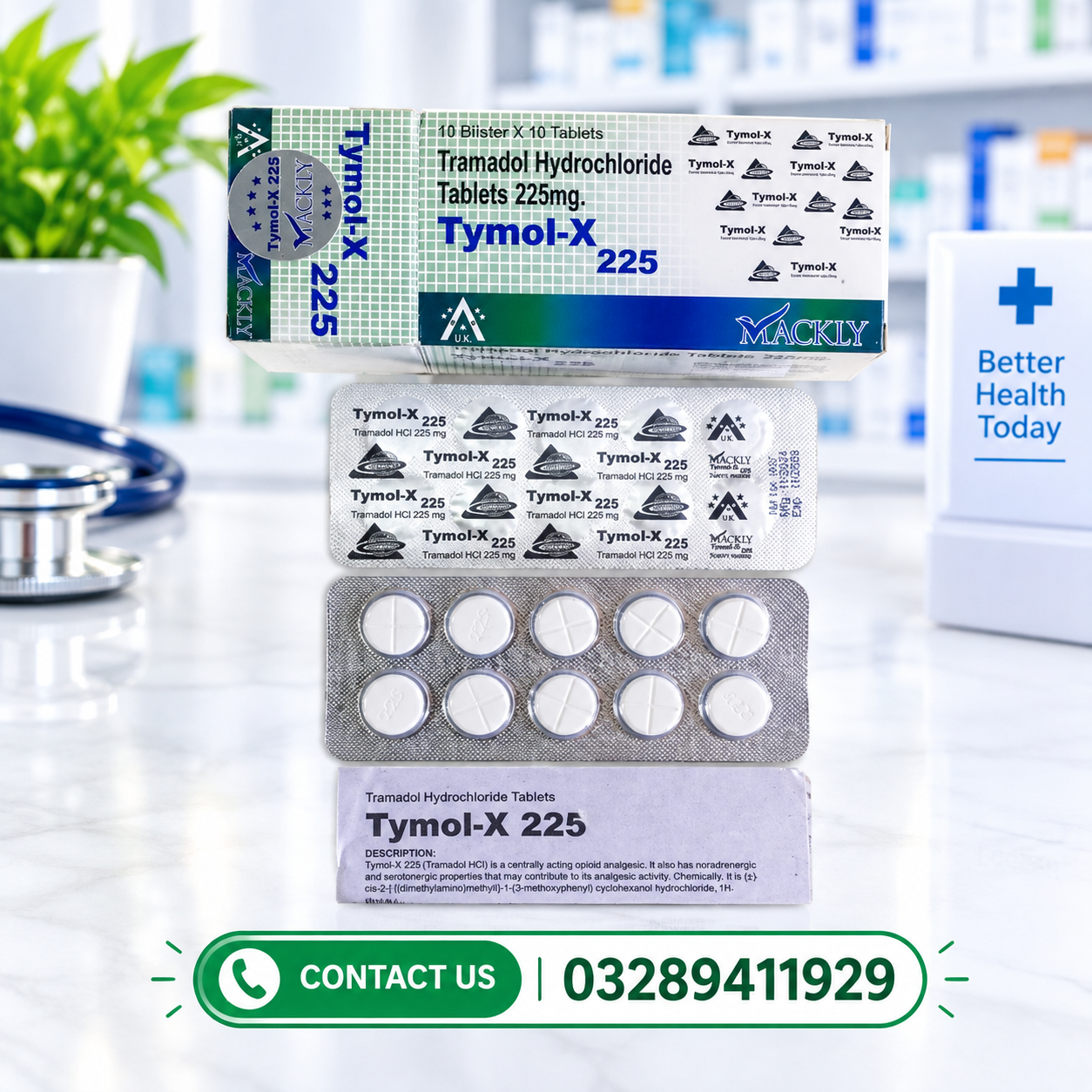 Tymol-X 225mg Tablet Price In Pakistan
