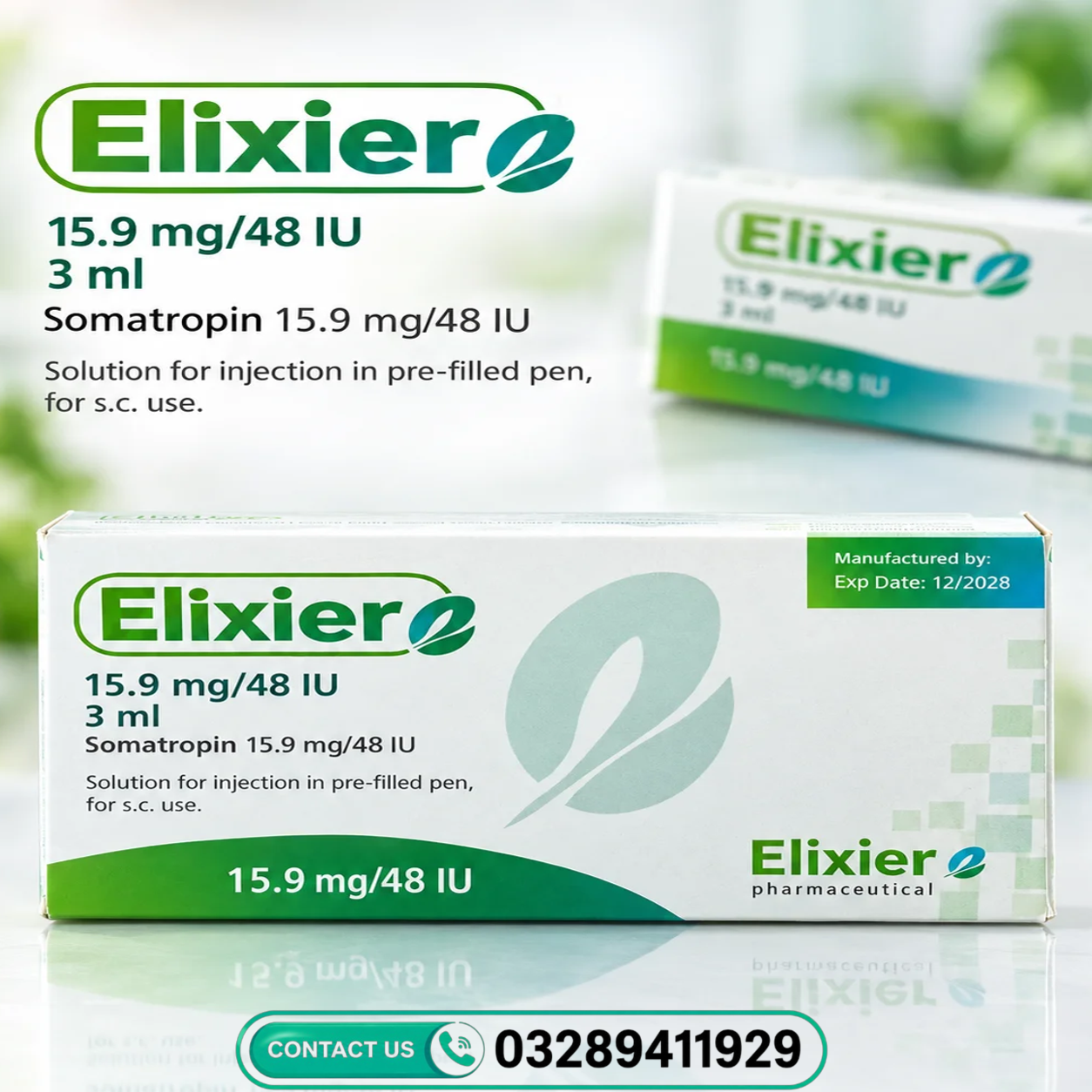 Elixier 15.9 mg 48 IU Pen Injection Price In Pakistan