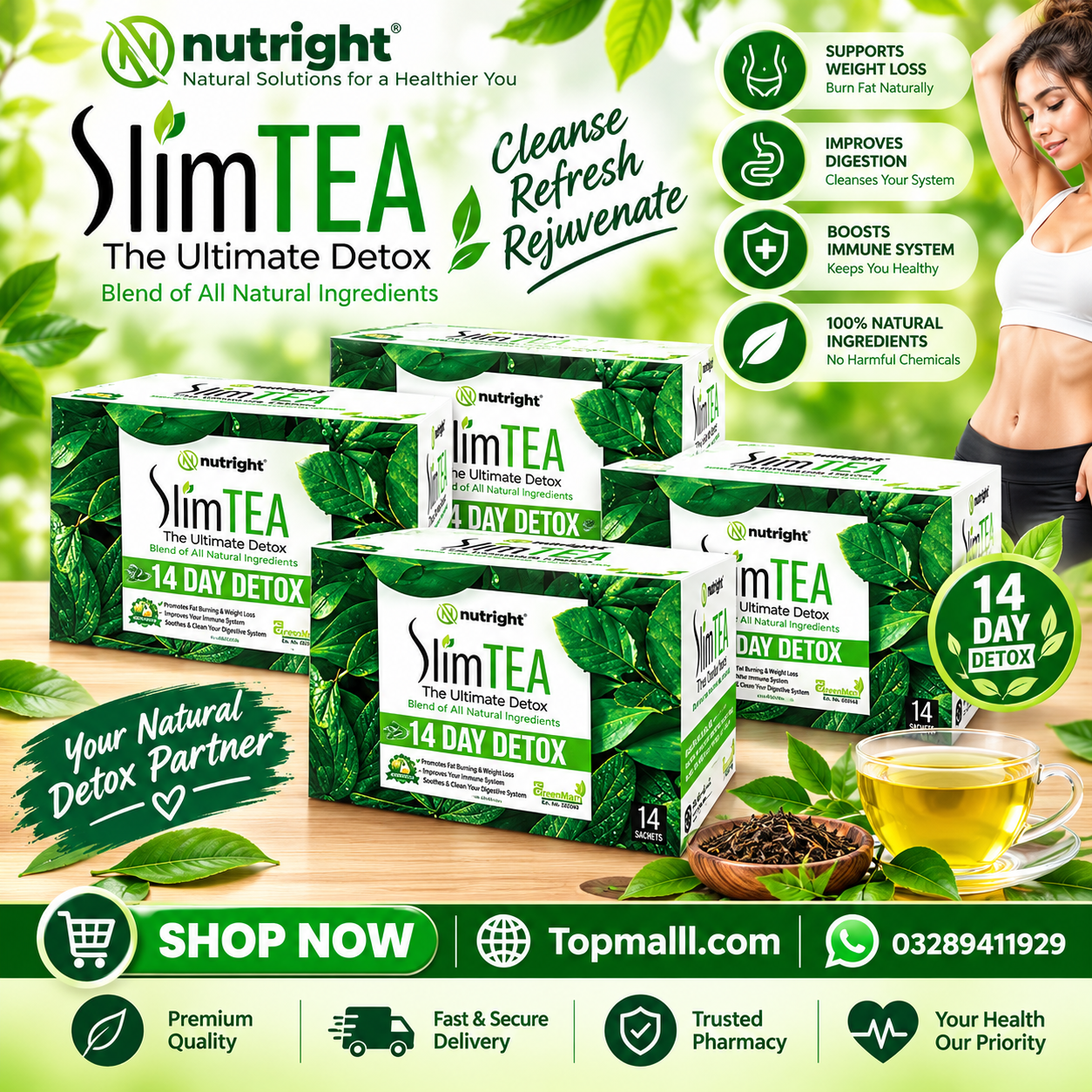Buy 3 SlimTea & Get 1 Free In Lahore