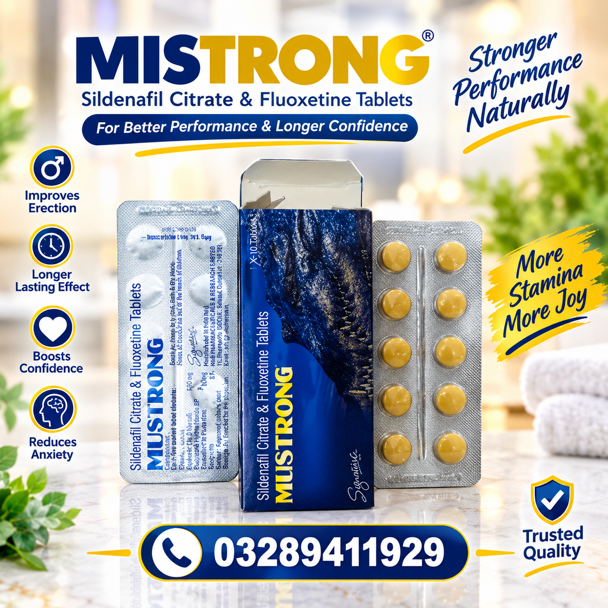 Mustrong Sildenafil Tablets In Pakistan 