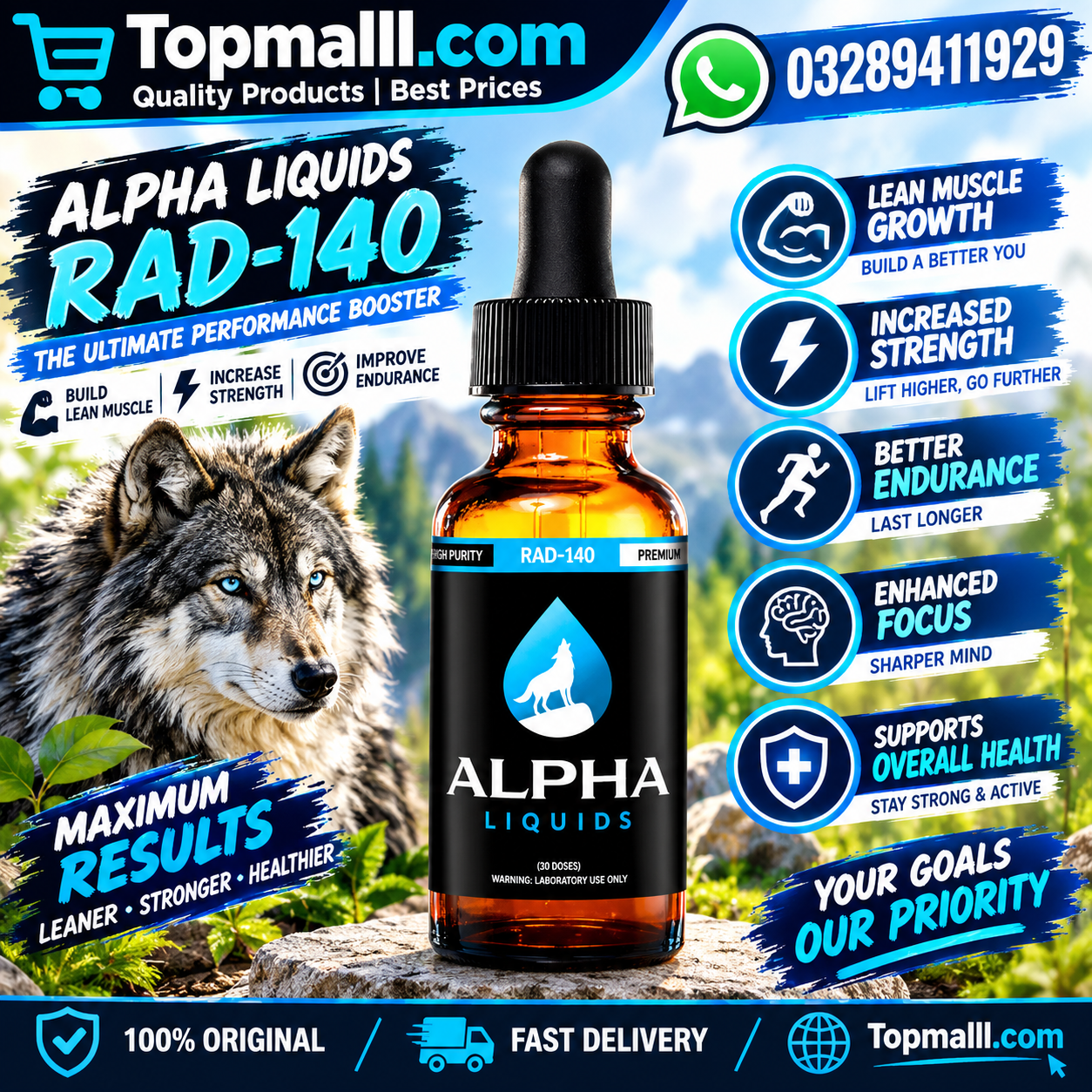 RAD-140 (Testolone) Alpha Liquids In Pakistan