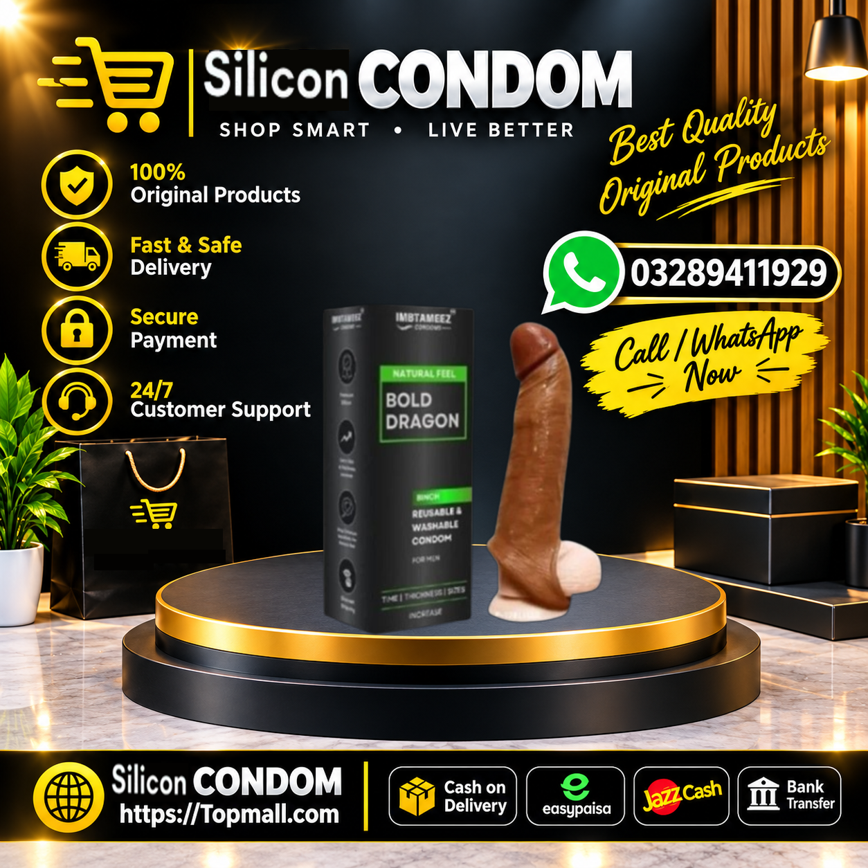 Infinity Love Six Inch Reusable Condom For Men In Pakistan