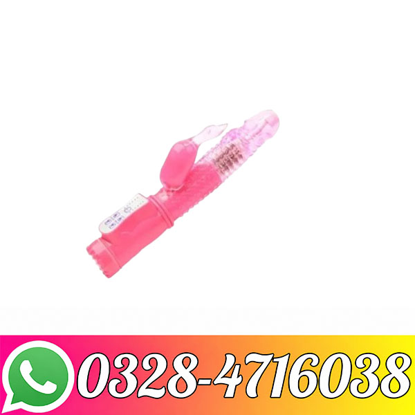 Rotating battery operated swan vibrator pink