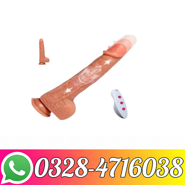 Telescopic thrusting vibrator