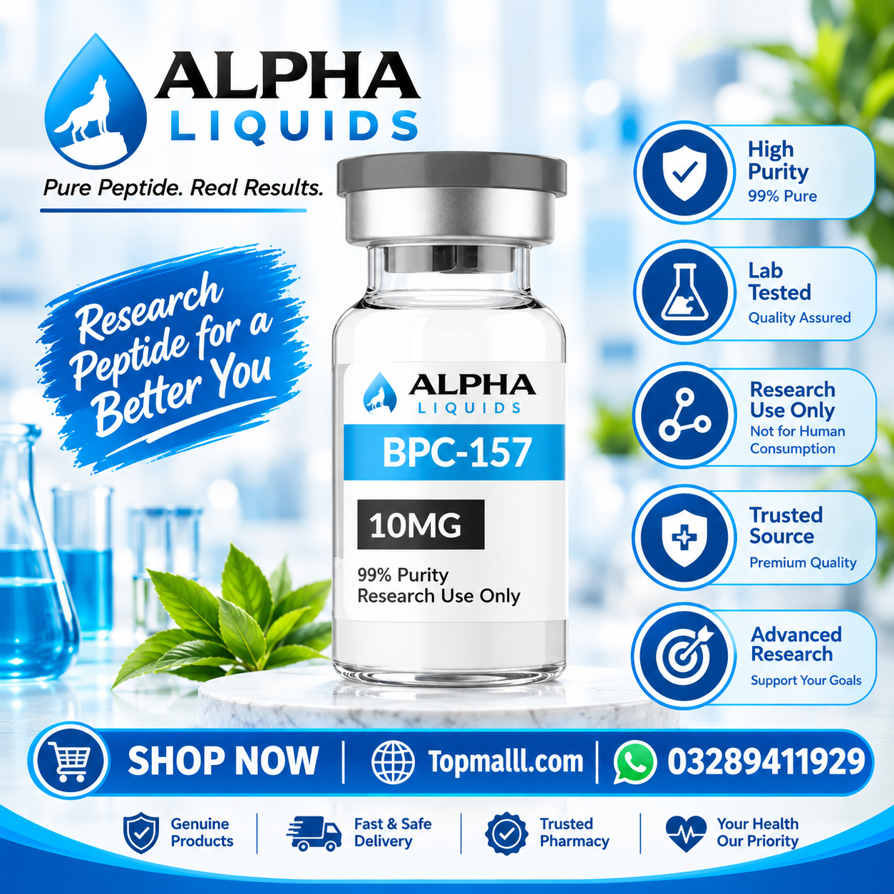 Alpha Liquids BPC-157 (10mg) in Pakistan