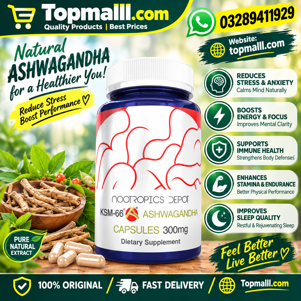 Nootropics Depot CoQH-CF 100 mg Softgels In Pakistan