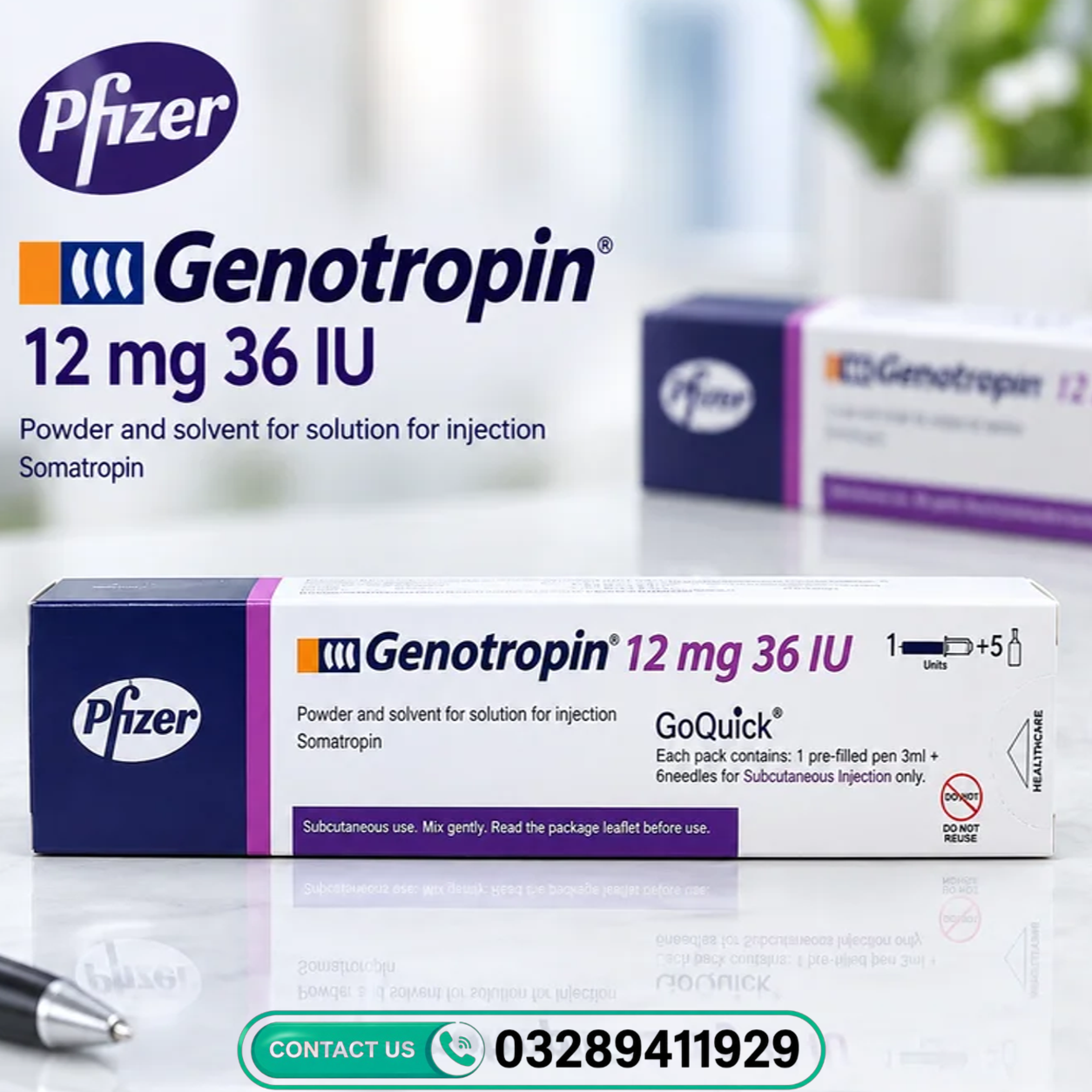 Genotropin GoQuick 12mg 36IU Price In Pakistan