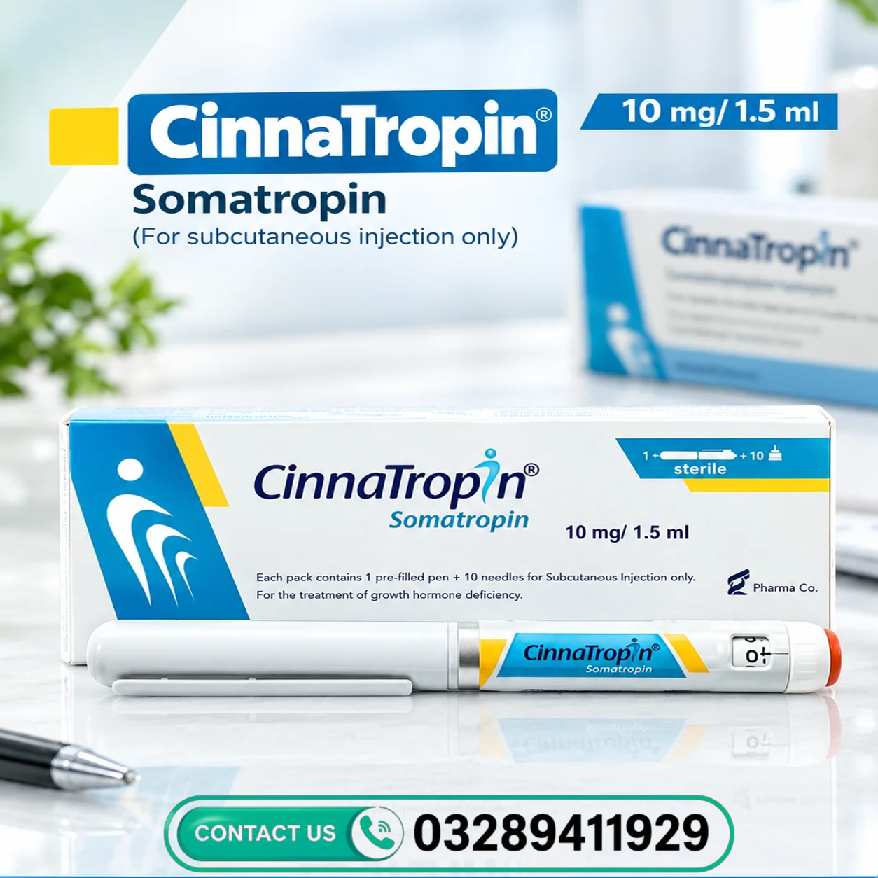 Cinnatropin Somatropin 10mg/1.5ml Injection In Pakistan