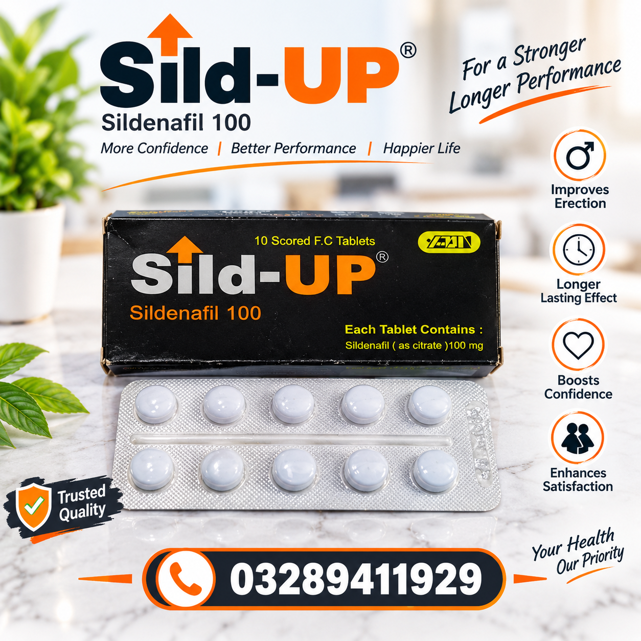 Sild-UP Sildenafil 100mg Tablets Price In Pakistan
