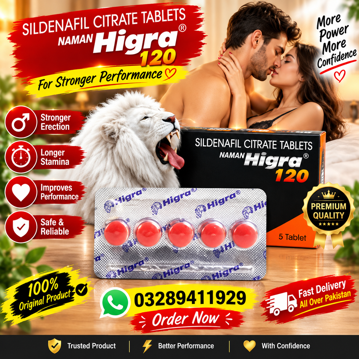 Hygra 120 Sildenafil Citrate Tablets In Pakistan