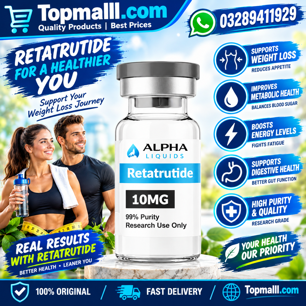 Alpha Liquids Retatrutide (10mg) In Pakistan